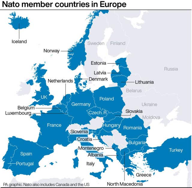 Nato member countries in Europe