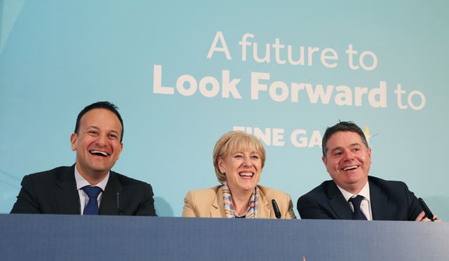 Taoiseach Leo Varadkar, Minister for Finance Paschal Donohoe and Minister for Business, Enterprise and Innovation Heather Humphreys