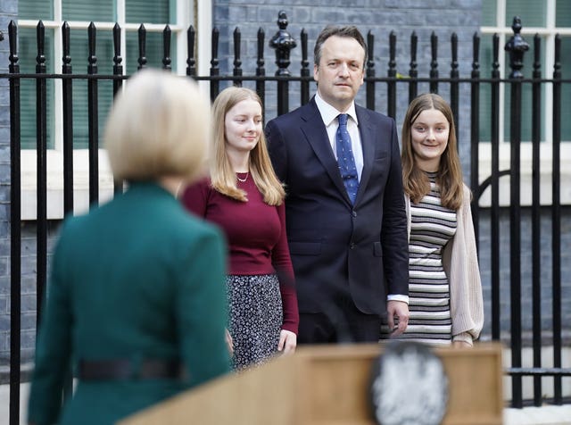 Liz Truss and family