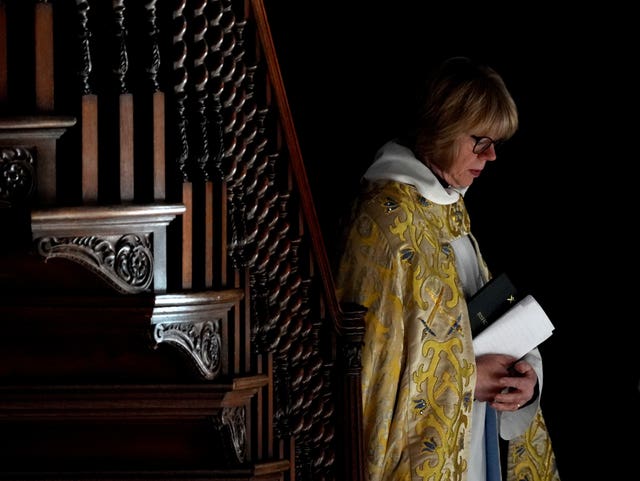 The incoming Archbishop of Canterbury, The Right Reverend Dame Sarah Mullally, conducts the Christmas Day Eucharist service at St Paul’s Cathedral