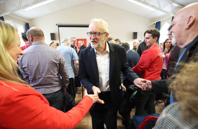 Jeremy Corbyn on the campaign trail in Lancashire 