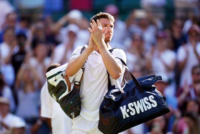 Cameron Norrie leaves the court after his defeat to Christopher Eubanks at Wimbledon