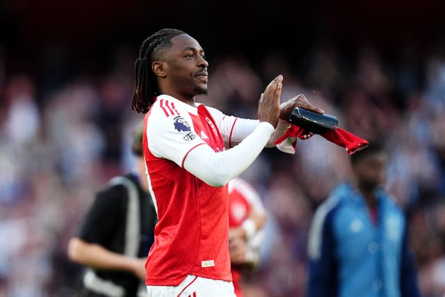 Arsenal&rsquo;s Eberechi Eze after the Premier League match against Newcastle