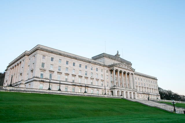 A general view of Parliament Buildings at Stormont, Belfast