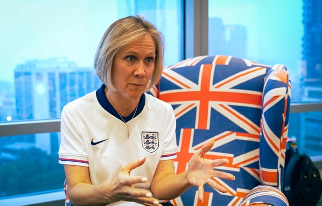 The United Kingdom’s ambassador to Mexico, Susannah Goshko, speaking to the Press Association (James Manning/PA)