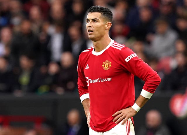 Cristiano Ronaldo cut a frustrated figure after Manchester United's 1-1 draw with Everton