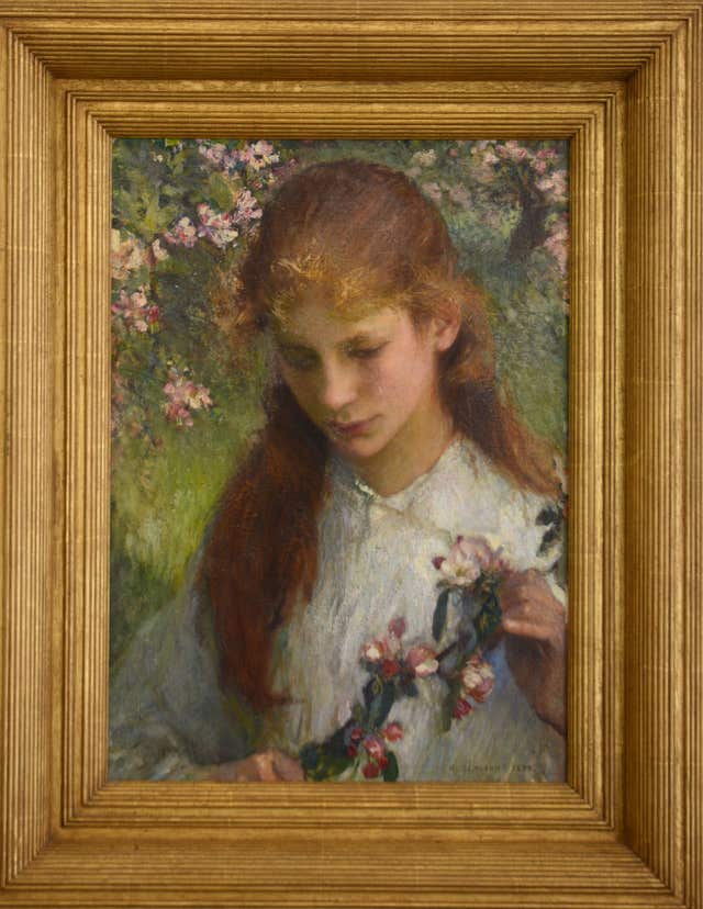 Apple Blossom by Sir George Clausen, one of the stolen paintings