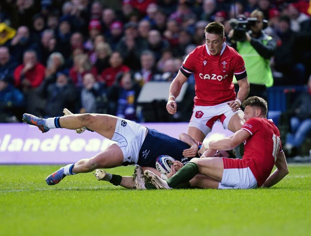 George Turner scores against Wales 