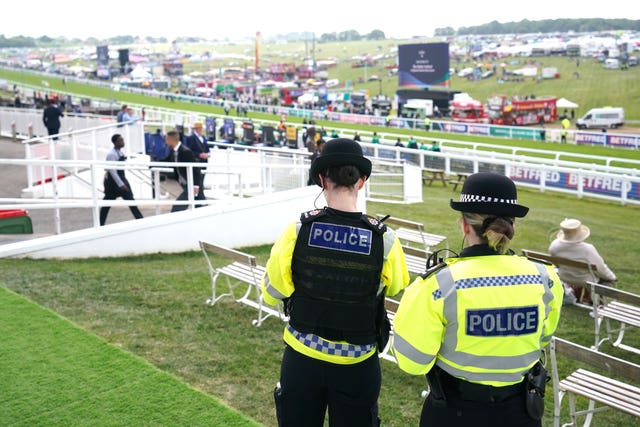 Two police officers ahead of Derby day