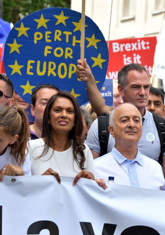 People’s Vote march for a second EU referendum – London