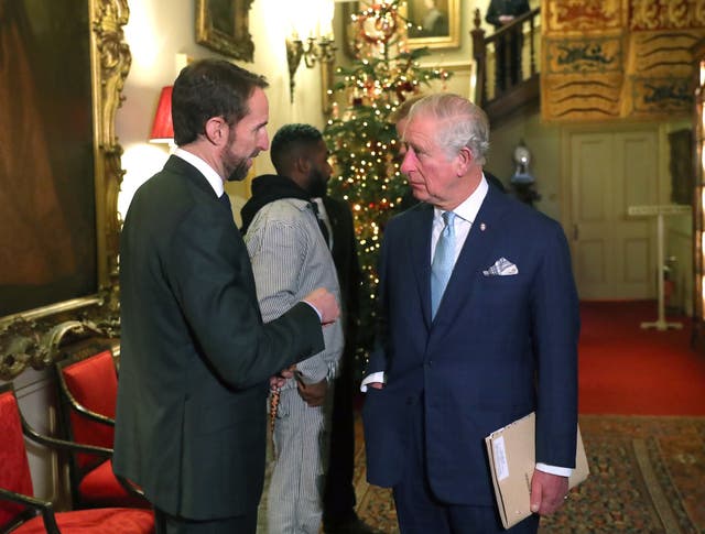Gareth Southgate met the Prince of Wales at a violent youth crime forum in December