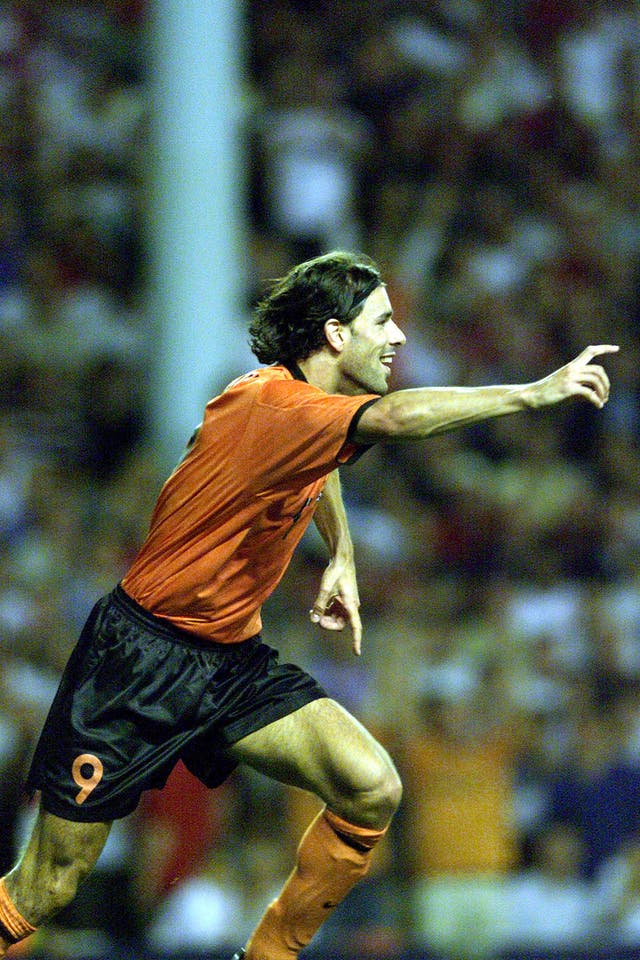 Ruud van Nistelrooy, fresh from his Manchester United debut, scored the second goal as Holland won a 2001 friendly 2-0 at White Hart Lane.