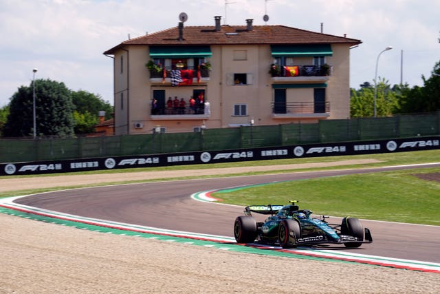 Fernando Alonso qualifying during the Emilia Romagna Grand Prix