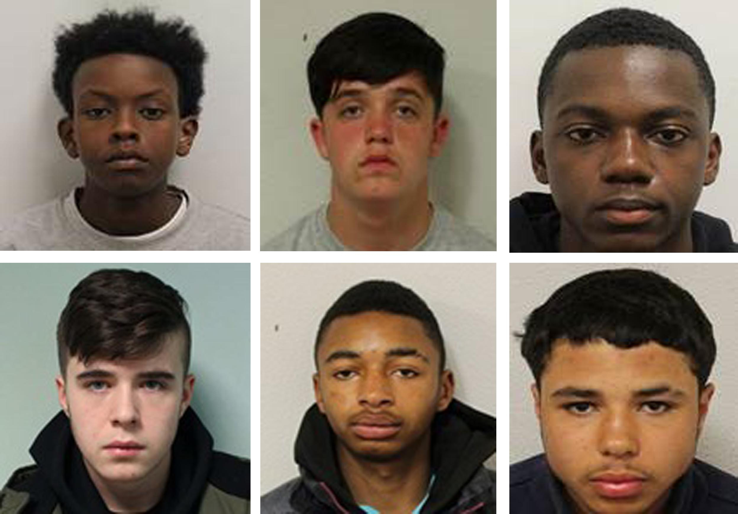 Police Release Pictures Of Six Teenagers Jailed For Knife Murder | The ...