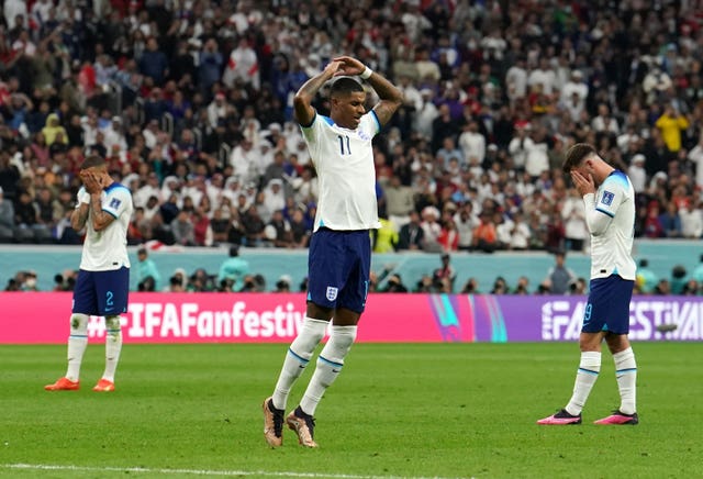 Marcus Rashford last played for England at the World Cup