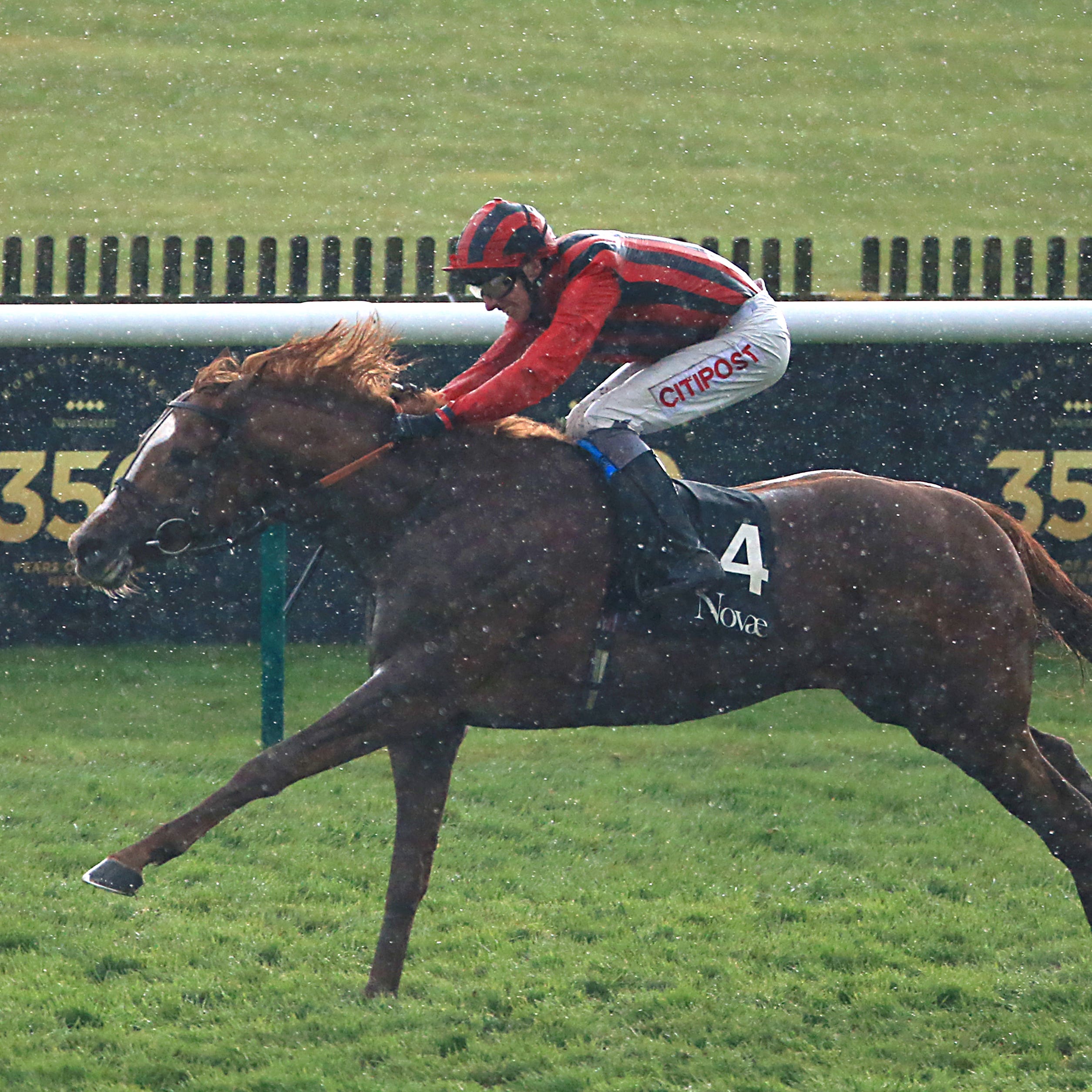 Stormy Antarctic winning the Craven Stakes