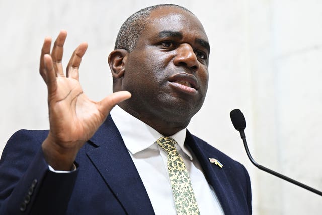 Foreign Secretary David Lammy