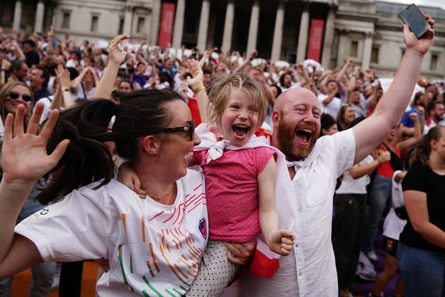 Fans watch England v Germany – UEFA Women’s Euro 2022 – Final