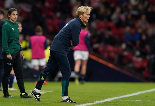 Vera Pauw on the touchline (Andrew Milligan/PA).