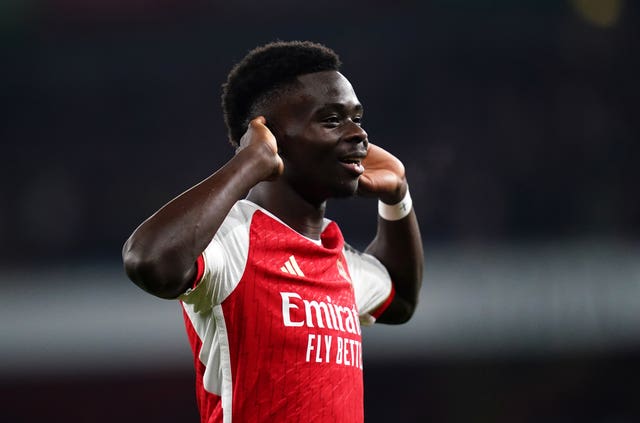 Bukayo Saka was once again among the goals as Arsenal won 4-1 against Newcastle