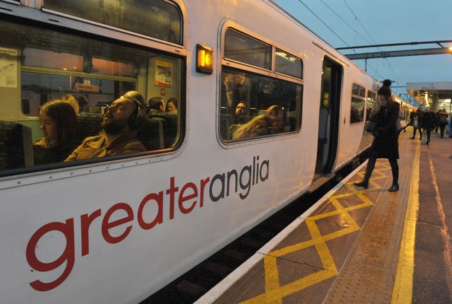 Greater Anglia said it would run a full service during any proposed strikes (Nick Ansell/PA) 