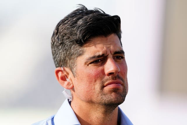 Sir Alastair Cook during the First Test with Australia last year