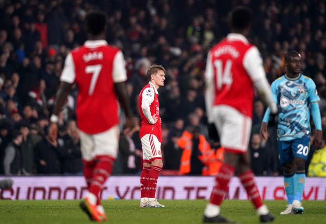 Arsenal’s Martin Odegaard reflects on two dropped points