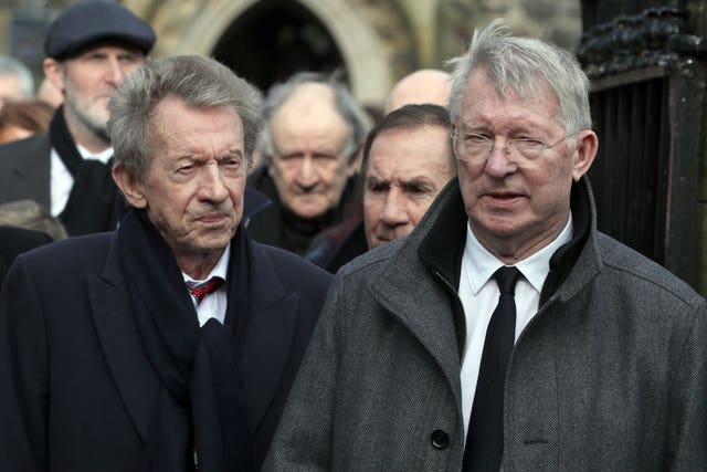 Denis Law and Sir Alex Ferguson