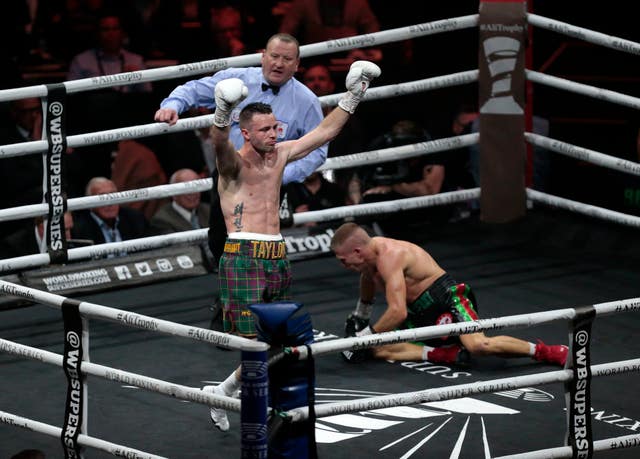 Josh Taylor (left) claimed the IBF world super-lightweight title when he defeated Ivan Baranchyk (right) in May