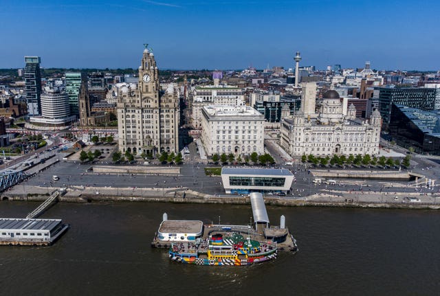 Liverpool waterfront stock