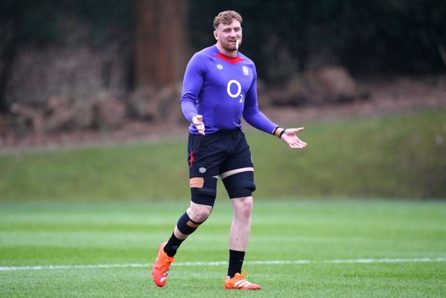 Ted Hill in England training