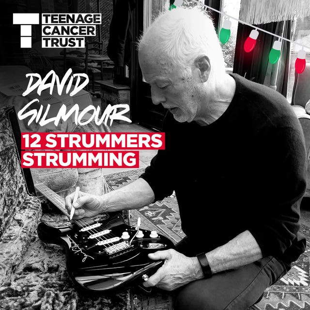 Pink Floyd guitarist, Dave Gilmour, who is supporting Teenage Cancer Trust’s Christmas fundraiser, the 12 Strummers Strumming auction 