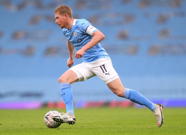 De Bruyne has been with City since 2015 (Mike Egerton/PA).