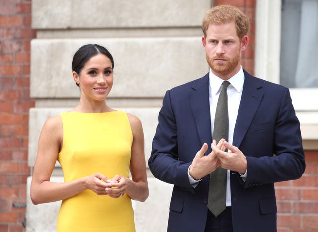 Duke and Duchess of Sussex receive award