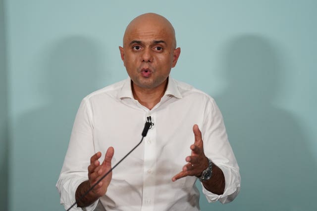 Sajid Javid is a former chancellor and health secretary (Stefan Rousseau/PA)