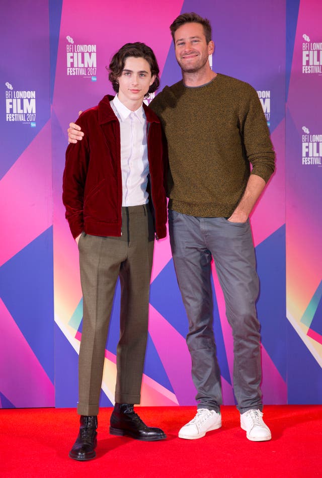 Timothee Chalamet and Armie Hammer