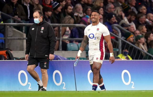 Manu Tuilagi limped off after six minutes of England's victory over South Africa