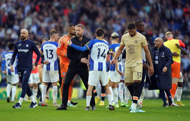 Graham Potter endured a forgettable first return to Brighton