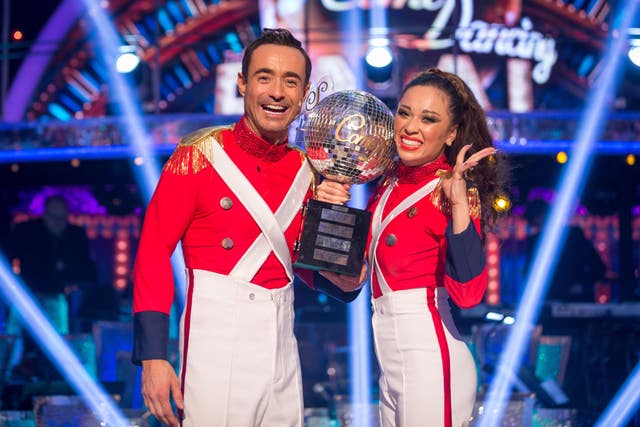 Joe McFadden and Katya Jones, winners of the 2017 series of Strictly Come Dancing. (PA Images)