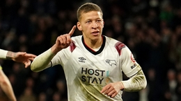 Dwight Gayle opened the scoring for Derby (Martin Rickett/PA)