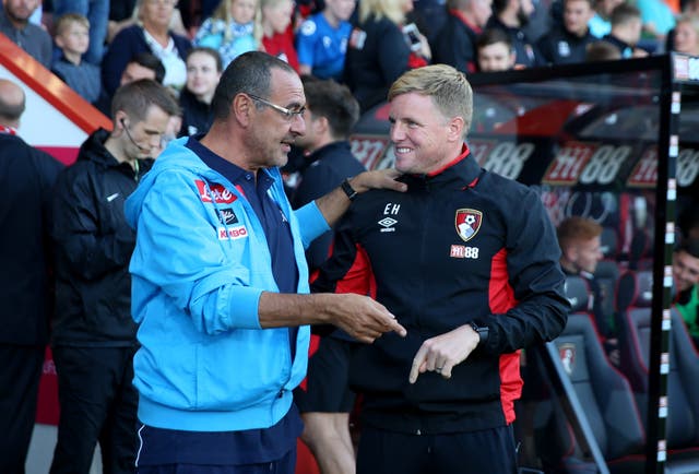 Maurizio Sarri knows Bournemouth boss Eddie Howe 