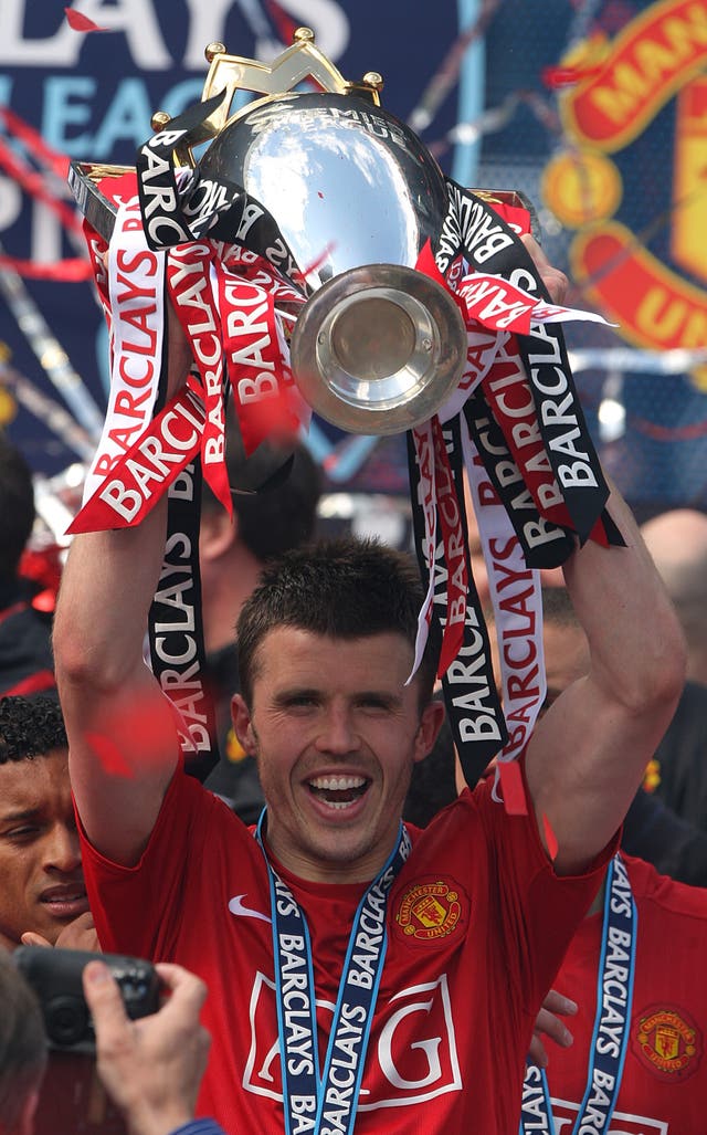 Carrick went on to win five Premier League titles with United