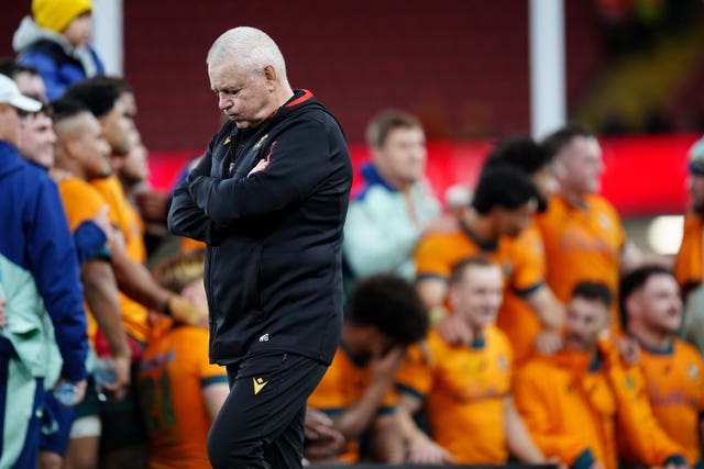 Warren Gatland after Wales' defeat against Australia