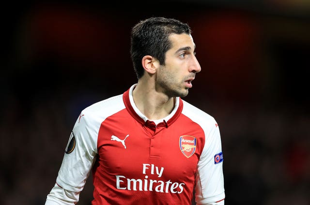 Henrikh Mkhitaryan could be back for the semi-finals, Arsene Wenger said (Adam Davy/PA)