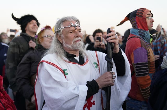 Arthur Pendragon has been attending solstice celebrations at Stonehenge since the 1980s (Andrew Matthews/PA)