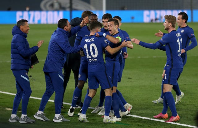 Chelsea celebrate a goal