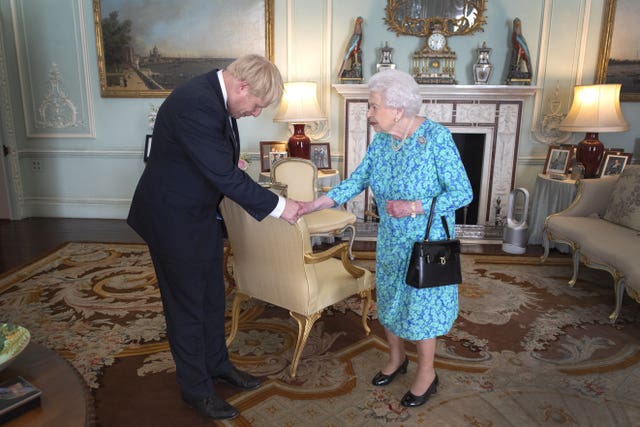 The Queen welcomed newly elected leader of the Conservative Party Boris Johnson on July 24 2019 (PA)