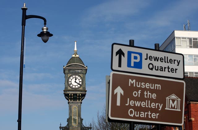 The Chamberlain Clock in the Jewellery Quarter, Hockley, Birmingham