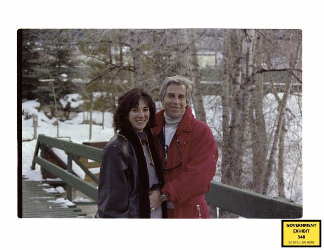 Ghislaine Maxwell with Jeffrey Epstein 