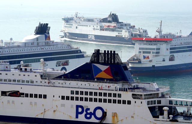 Three P&O Ferries vessels